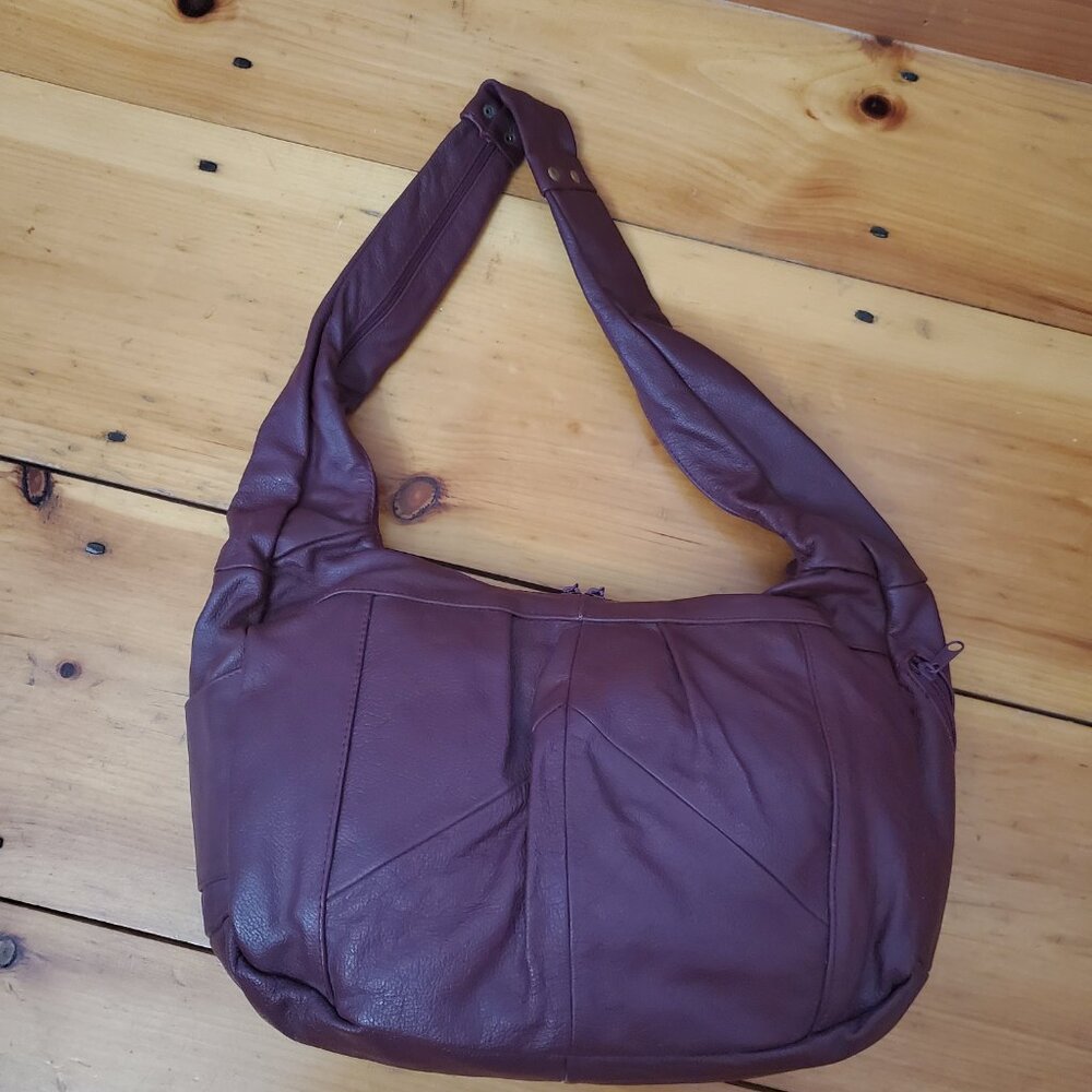 Hobo Bag/Purse Ultra Soft Shoulder Slouchy Handbag Tote Bag Leather - Picture 2 of 5